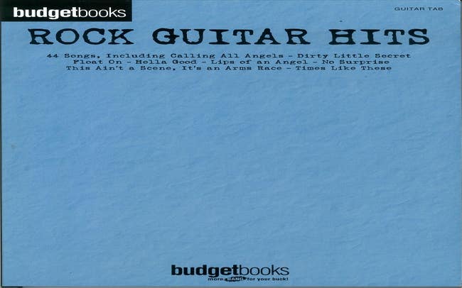 Budget Books Rock Guitar Hits Gtr Tab