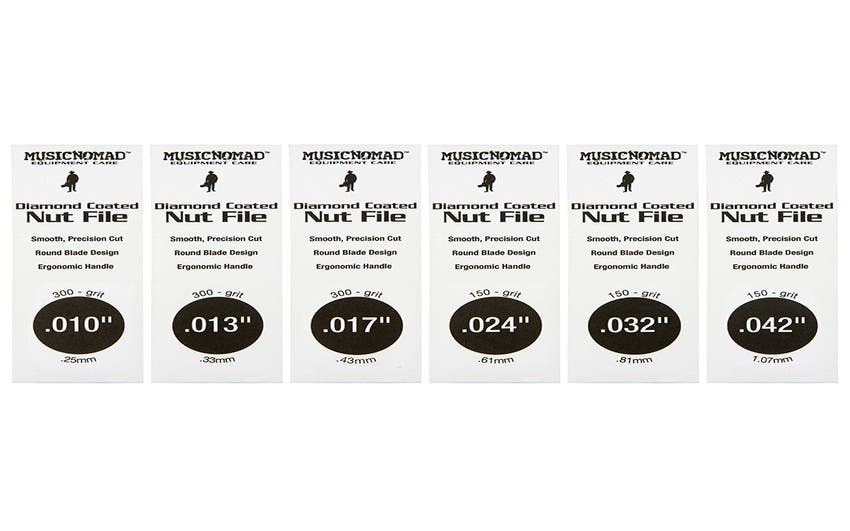Music Nomad Diamond-coated Nut File Set - 10-42 Gauge