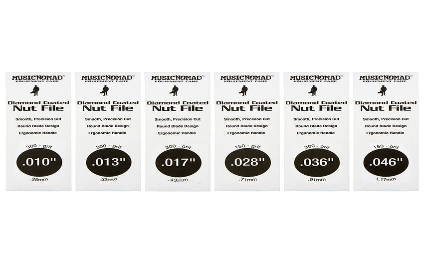 Music Nomad Diamond-coated Nut File Set - 10-46 Gauge