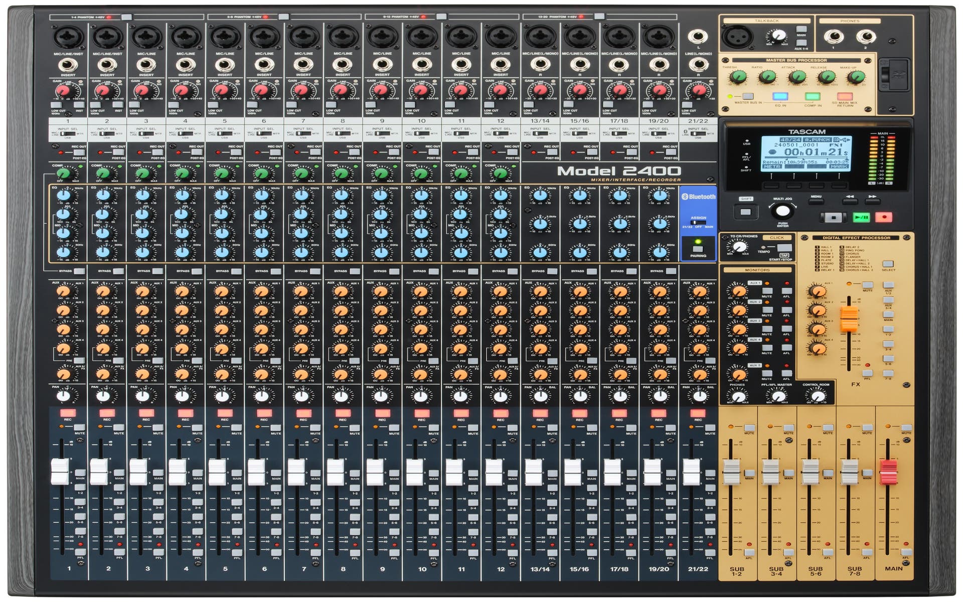 Tascam Model-2400 MultiTrack Recording / Live Mixer