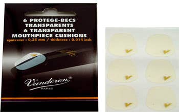 Vandoren mouthpiece patches/cushions - clear and thin