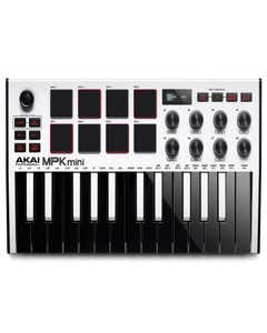 AKAI MPK Mini MK3 Portable Controller Keyboard - White
