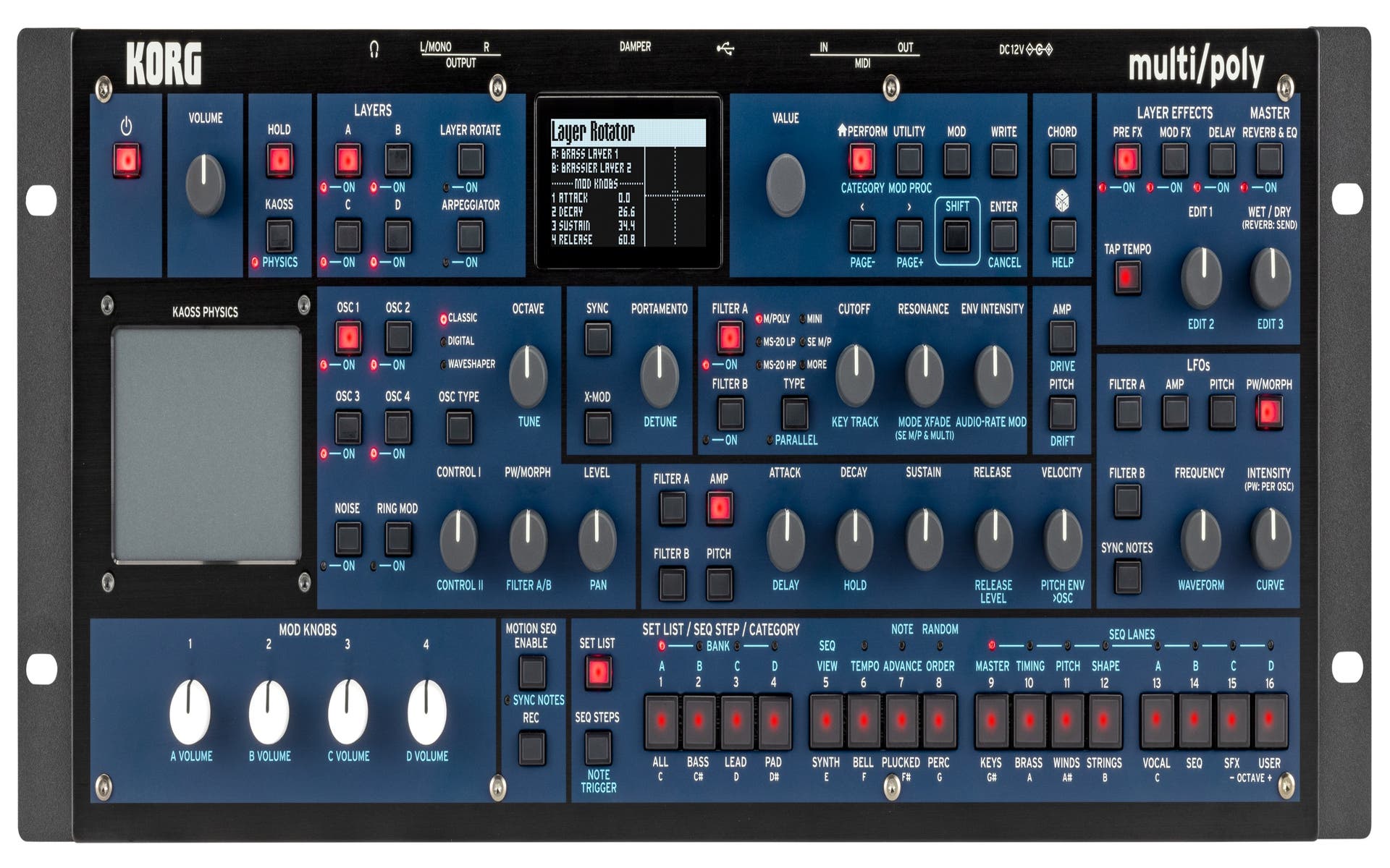 Korg MultiPoly MODULE Digital Synth Module