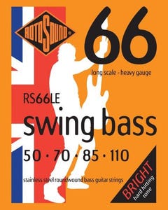Rotosound RS66LE Swing Bass 66 Bass Strings - 45-110 (Stainless Steel)