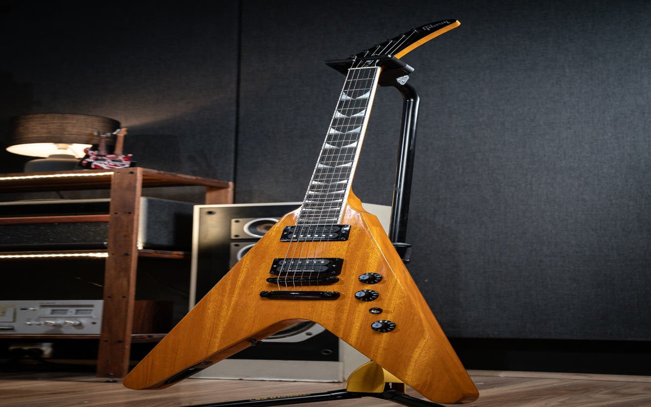 Gibson Dave Mustaine Flying V EXP - Antique Natural