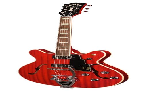 Guild Starfire V Semi-Hollow Electric Guitar w/Case - Cherry Red