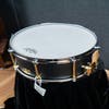 Noble and Cooley 13x7 Solid Shell Maple Snare - Black Super Matte (Brass HW/Chrome Hoops)