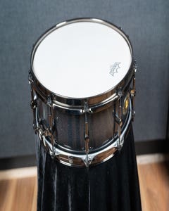 Noble and Cooley 14x5 Solid Shell Maple Snare - Hematite Black Burst Gloss (Black HW)