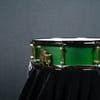 Noble and Cooley 14x6.5 Walnut Ply Snare - Green Stain Matte (Brass HW / Black Hoops)