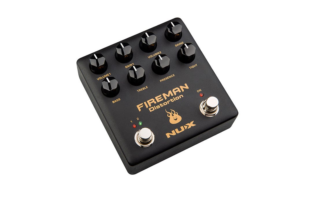 NU-X NDS-5 Fireman Dual Channel Overdrive / Distortion Pedal