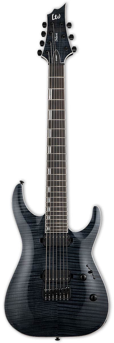 ESP LTD H 1007 7 String Electric Guitar See Thru Black Better