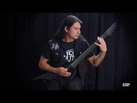 ESP LTD Arrow Black Metal FR Guitar - Black Satin