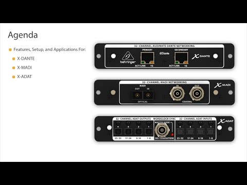 Behringer X-Dante Expansion Card (suits X32 Mixer)