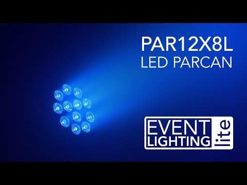 Event Lighting PAR12X8L PRO PAR 12 X 8W RGBW WITH IR REMOTE