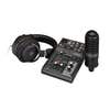 Yamaha AG03MK2 Live Streaming Mixer Bundle w/YCM01 Mic & YH-MT1 Studio Headphones - Black
