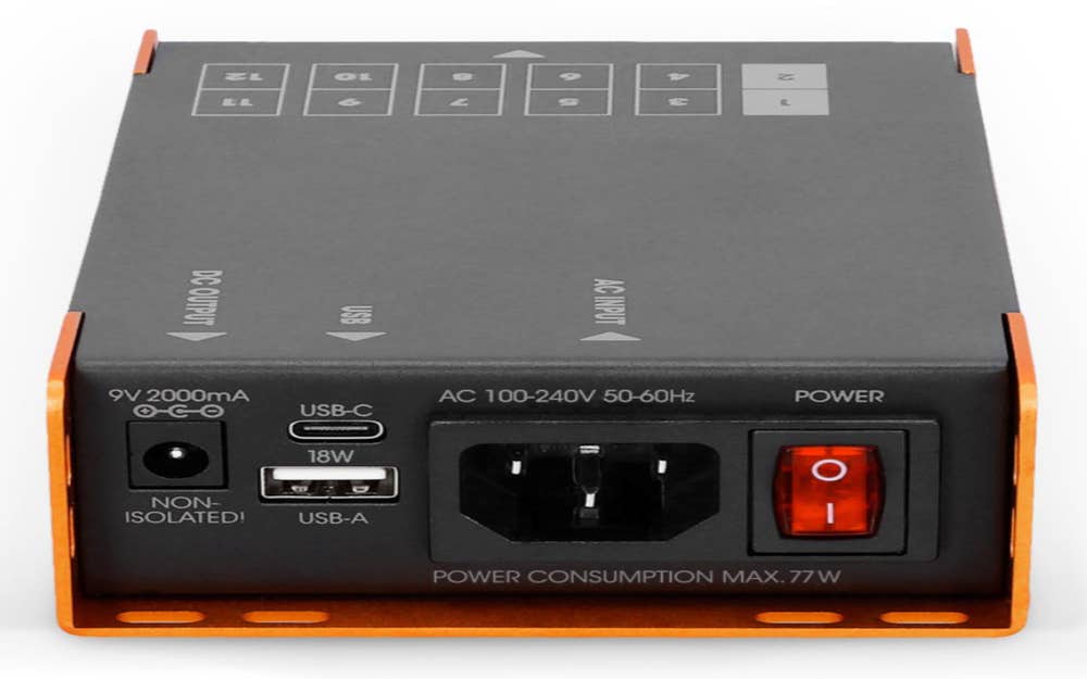 Palmer PWT 12 IEC - Universal Pedalboard Power Supply with USB