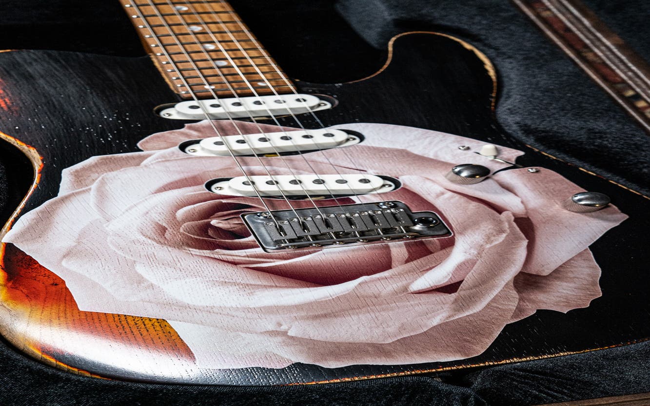 Paoletti Nancy Loft SSS 2 Electric Guitar - Heavy Black (Designed by Dave Kilminster)