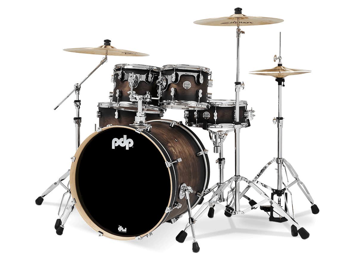 PDP Concept Maple 5 piece Drum Kit Shell Pack Satin Charcoal