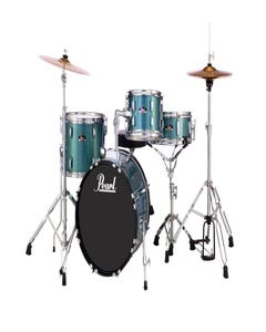 Pearl Roadshow 18" 4pc Drum Kit w/Cymbals and Hardware - Aqua Blue Glitter