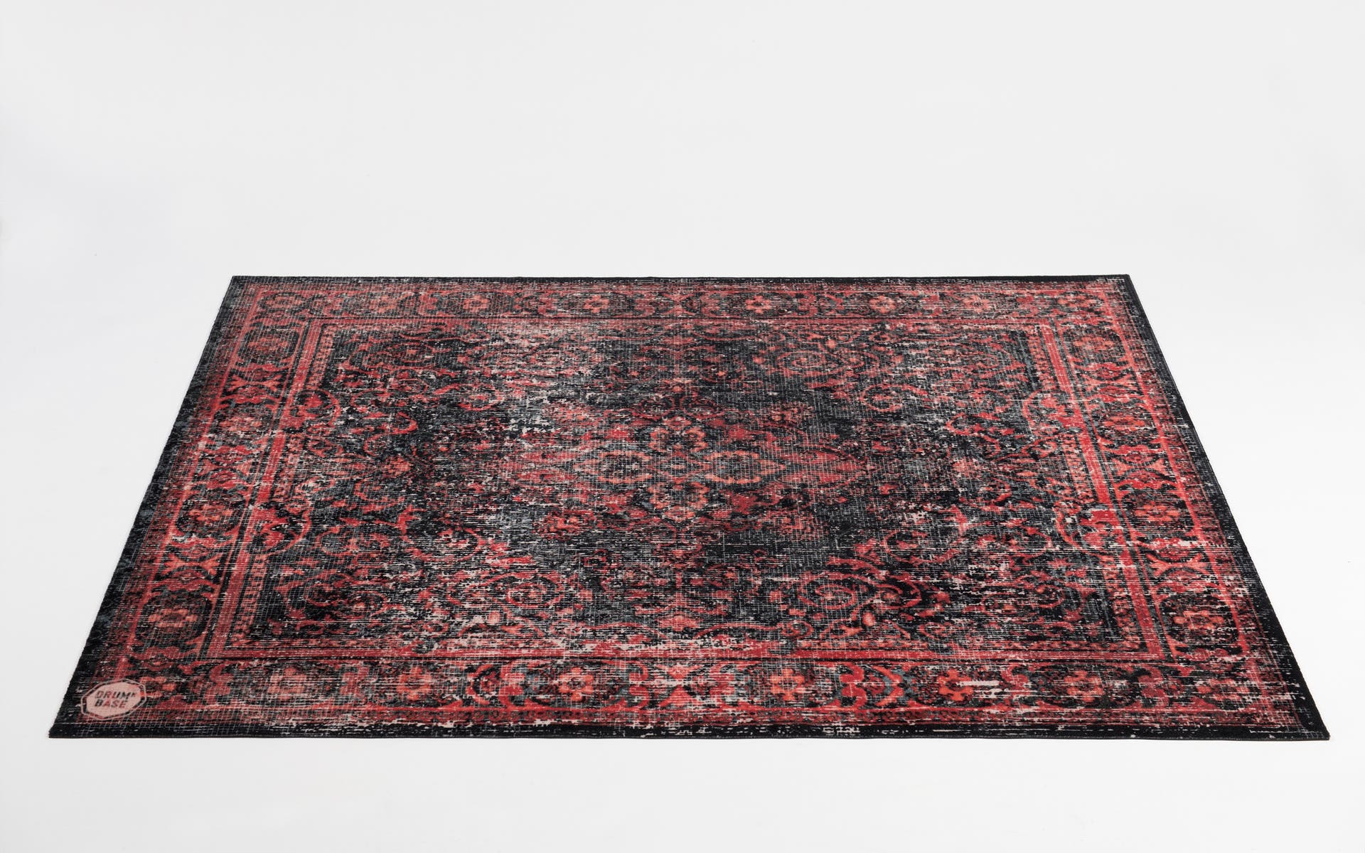 DRUMnBASE VP185 RBL Black Red Stage Mat - 185 x 160cm (290210)