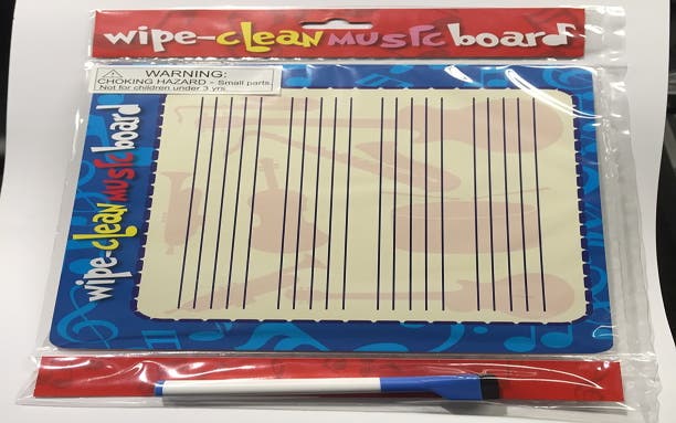 Wipe Clean Music Board Landscape
