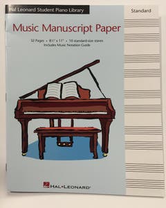 hlspl standard manuscript 32pp 10 stave /  (HAL LEONARD)