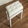 Conner PJ009W Adjustable Piano Bench - Gloss White