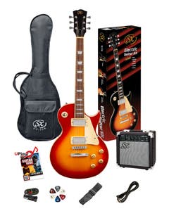 SX PKSE3SKCS "LP" Style Electric Guitar Package - Cherry Sunburst