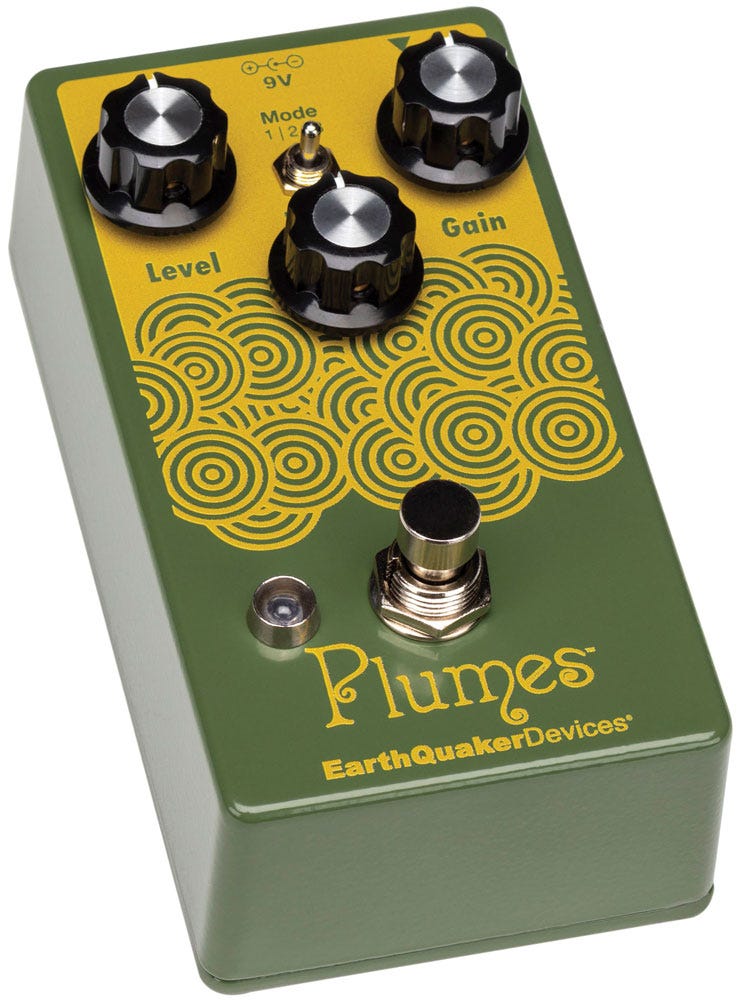 EarthQuaker Devices Plumes Small Signal Shredder Overdrive Pedal - Citron,  Sweetwater Exclusive