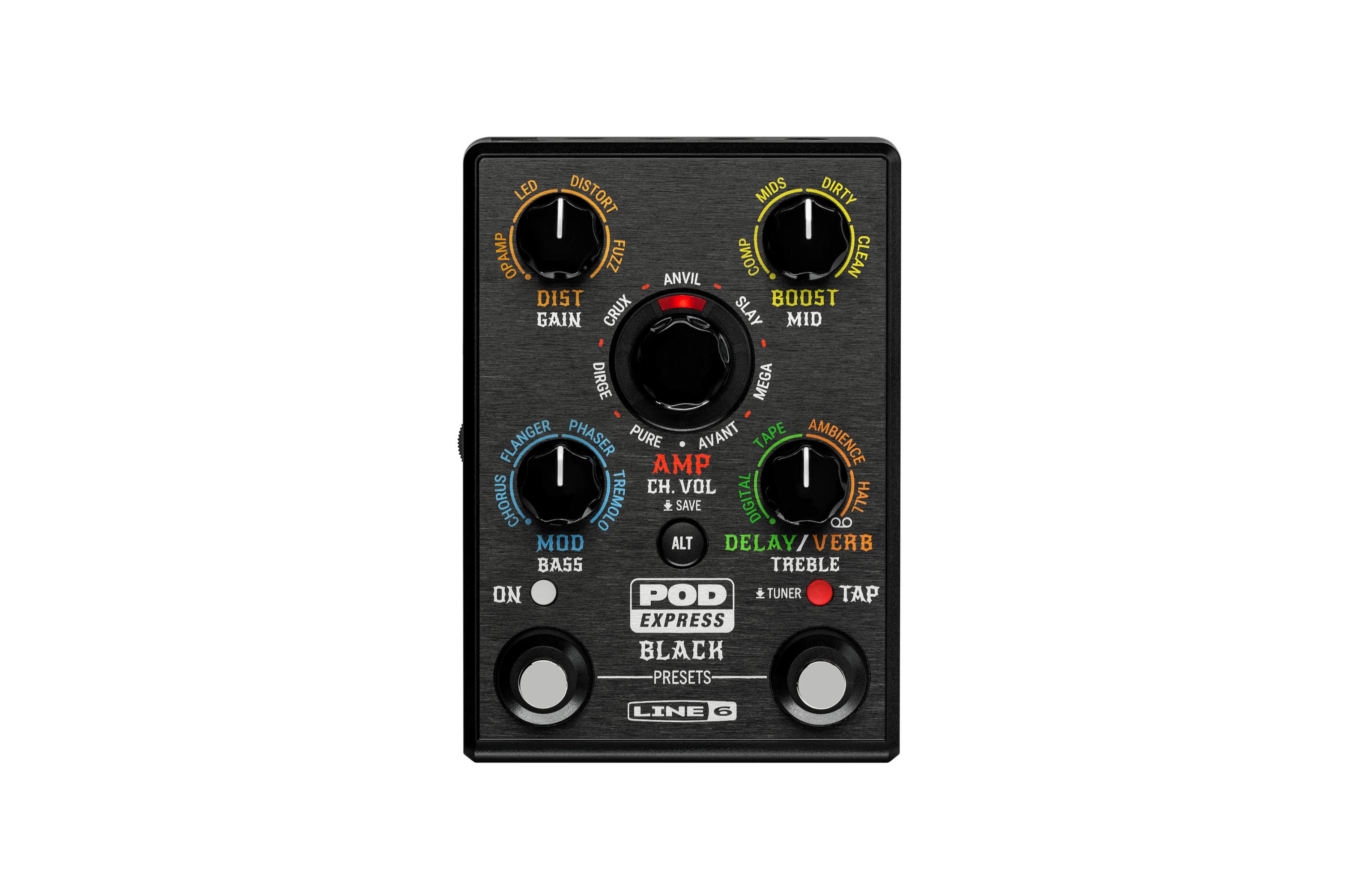 Line 6 POD Express BLACK Hi Gain Multi Effects Pedal
