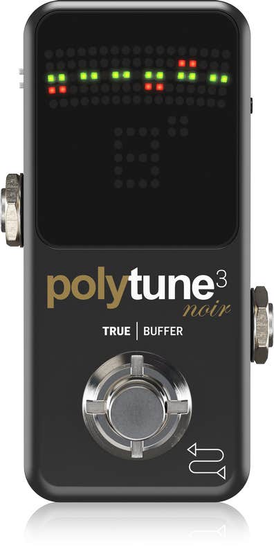 Tc electronic polytune 3 polyphonic sales led guitar tuner pedal with buffer