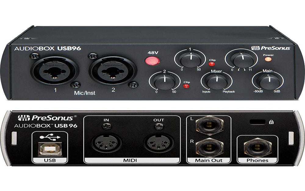 Presonus AudioBox USB 96 Interface w/Studio One + Ableton Live Lite