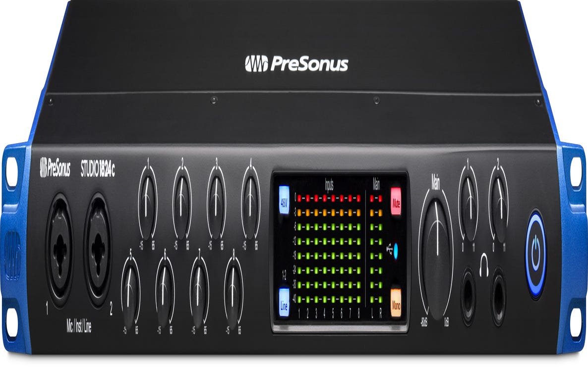 Presonus Studio 1824C USB-C Interface w/Studio One + Ableton Live Lite