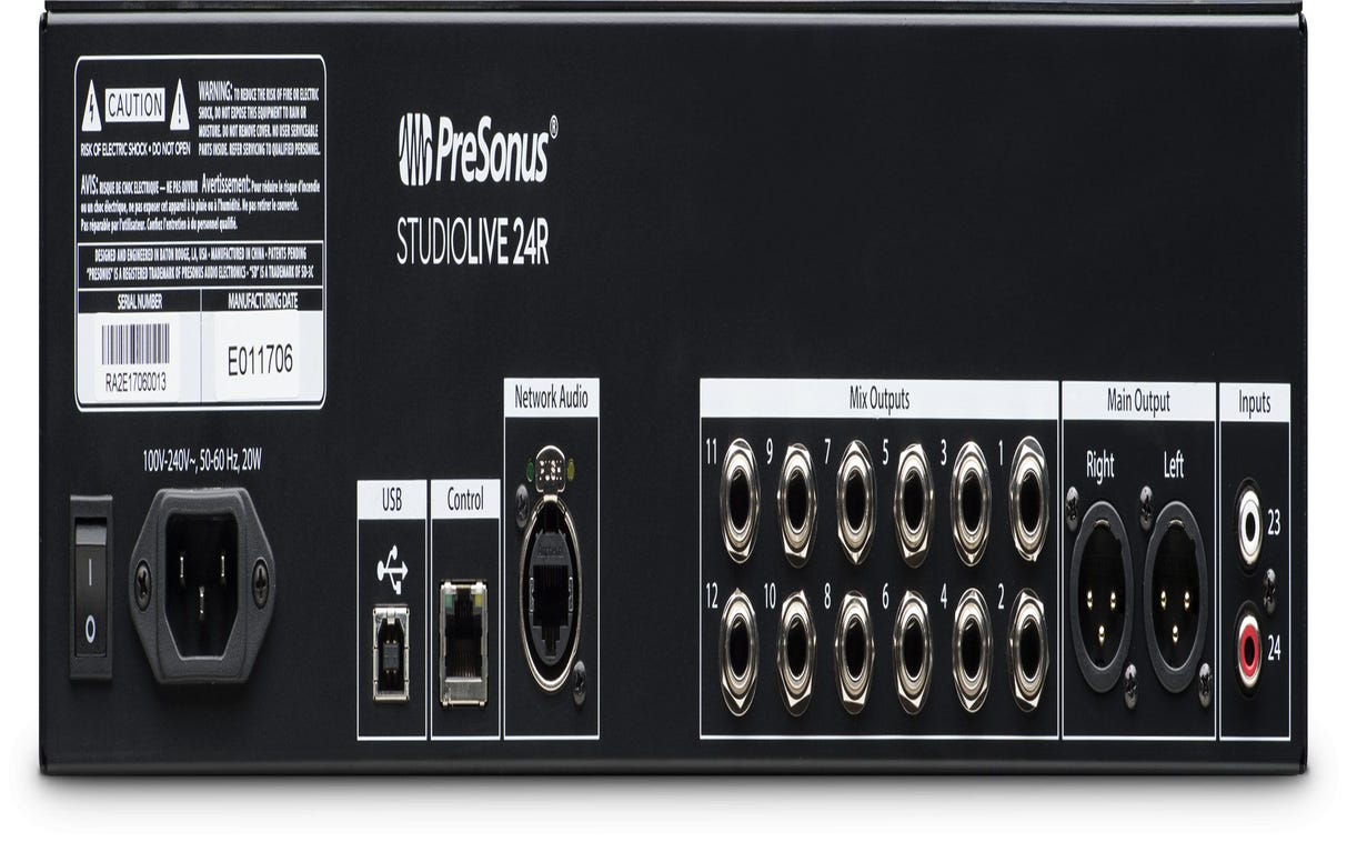 Presonus StudioLive 24R Stage Box and Rack Mixer
