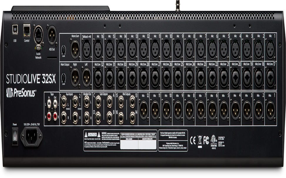 Presonus StudioLive 32SX Digital Mixer w/Studio One Artist