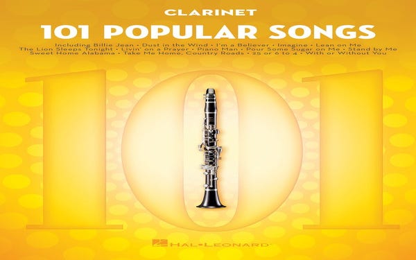 101 Popular Songs For Clarinet