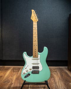 Suhr Classic S w/Bareknuckle Peter Green HB - Surf Green MN - Left Handed - Pre-Owned