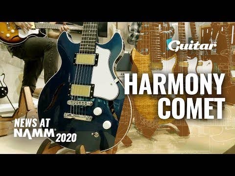 Harmony Standard Comet Electric Guitar W/MONO Vertigo Bag  - Transparent Red