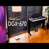 Yamaha DGX-670B Portable Grand Piano w/Stand and Pedal Unit - Black