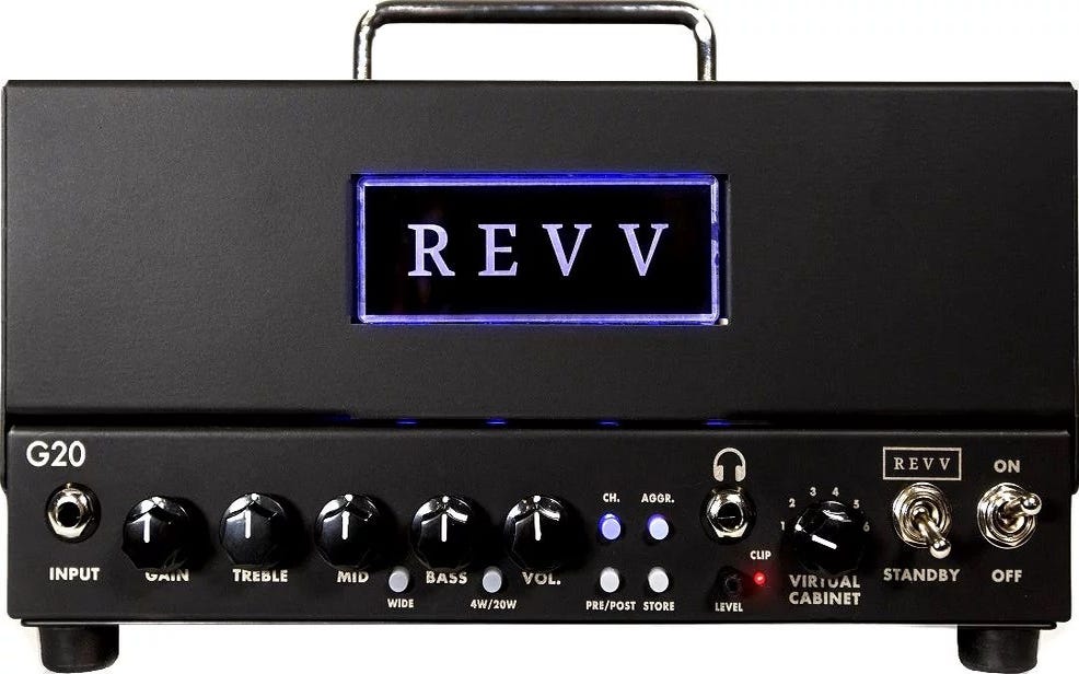 Revv Amplification G20 Hi-Gain All-Tube Amp w/Built-in Torpedo Reactive Load (Limited Stock)