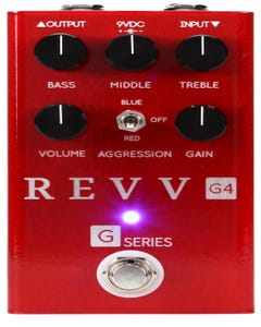 Revv Amplification G4 Red Channel Distortion Pedal