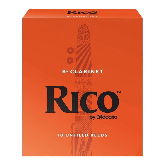 Rico Clarinet Reeds - Box of 10 - Strength 3
