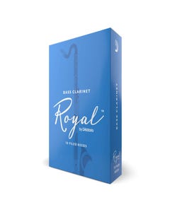 Rico ROYAL Bass Clarinet Reeds - Box of 10 - Strength 2.5