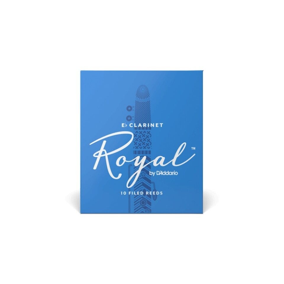 Rico ROYAL Eb Soprano Clarinet Reeds - Box of 10 - Strength 2.5