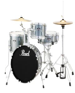 Pearl Roadshow 18" 4pc Drum Kit w/Cymbals and Hardware - Charcoal Metallic