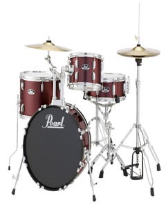 Pearl Roadshow 18" 4pc Drum Kit w/Cymbals and Hardware - Red Wine