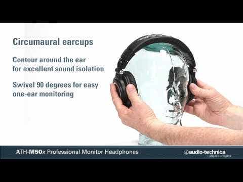 Audio Technica M50x Studio Headphones - Black