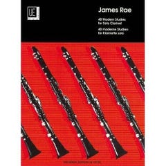  40 modern studies for solo clarinet / RAE JAMES (UNIVERSAL)