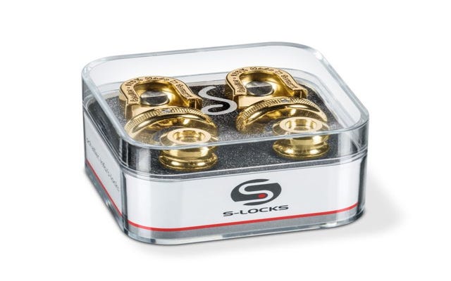 Schaller S-Locks Guitar/Bass Strap Locks - Gold