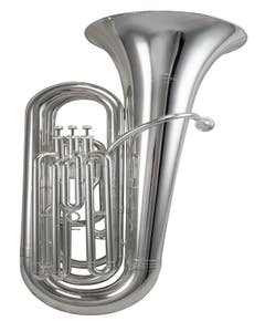 Schagerl SLBB800S 3-Valve 3/4 Size Bb Tuba - Silver Plate